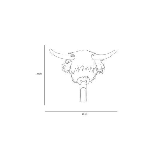 Kleiderhaken Highland Cow