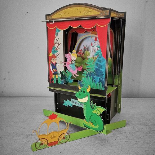 Pop-Up Karte Geburtstagskarte Cinderella
